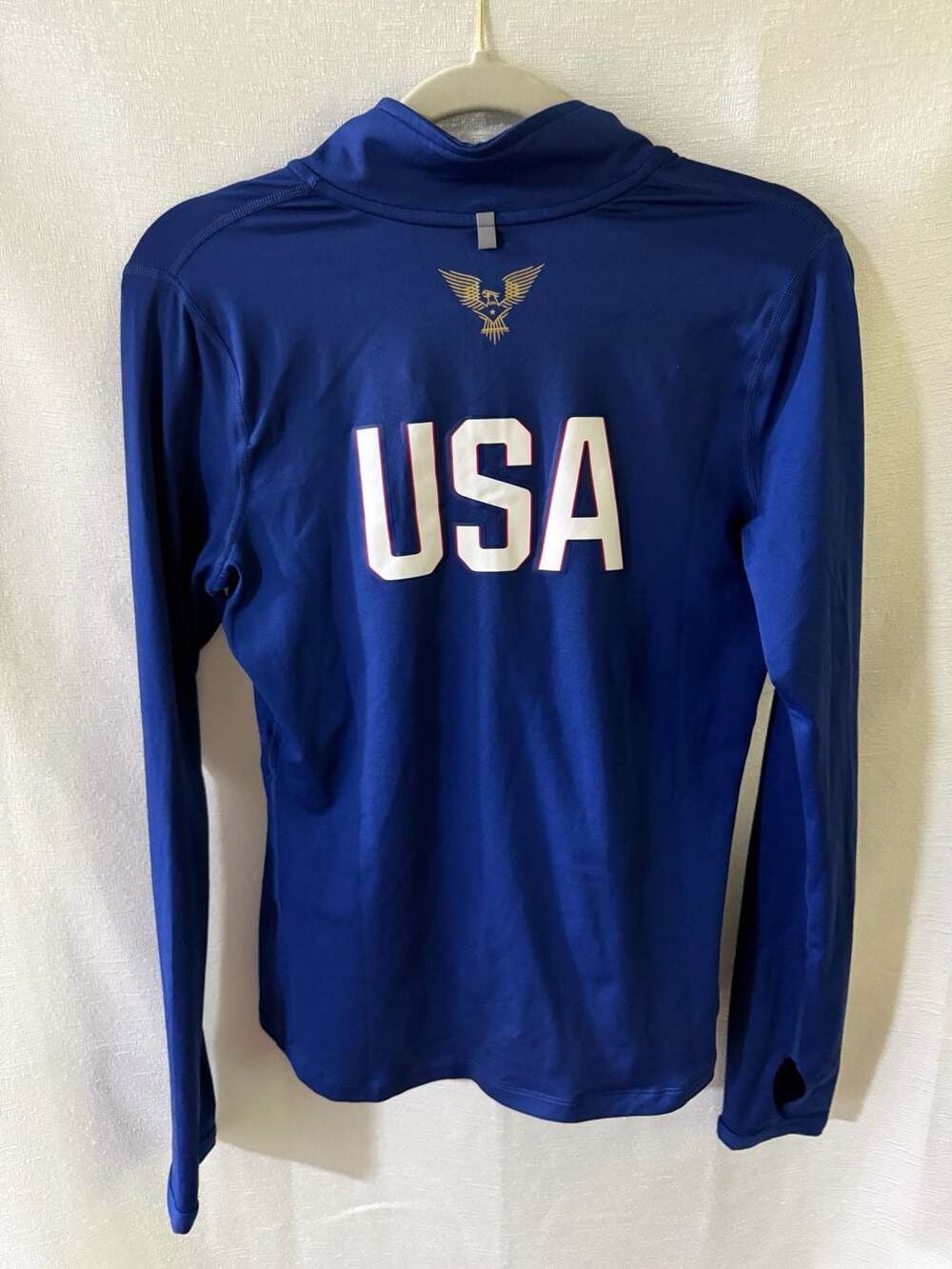 Nike Women's Dri-FIT Team USA Track & Field Half-Zip Running Top - Picture 2 of 3